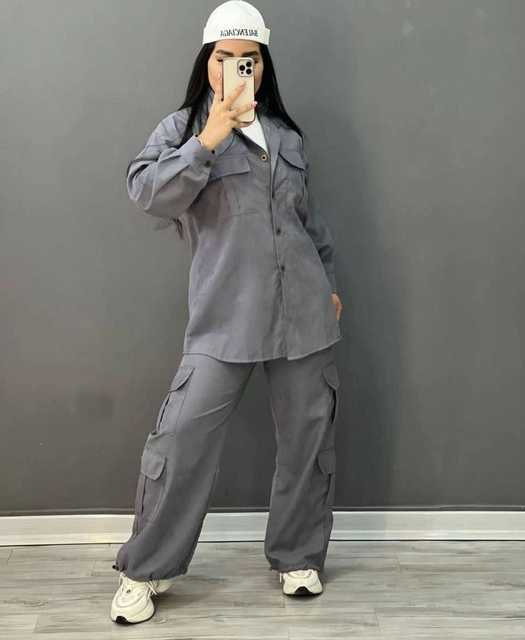 ست شلوار و مانتو زنانه کارگو